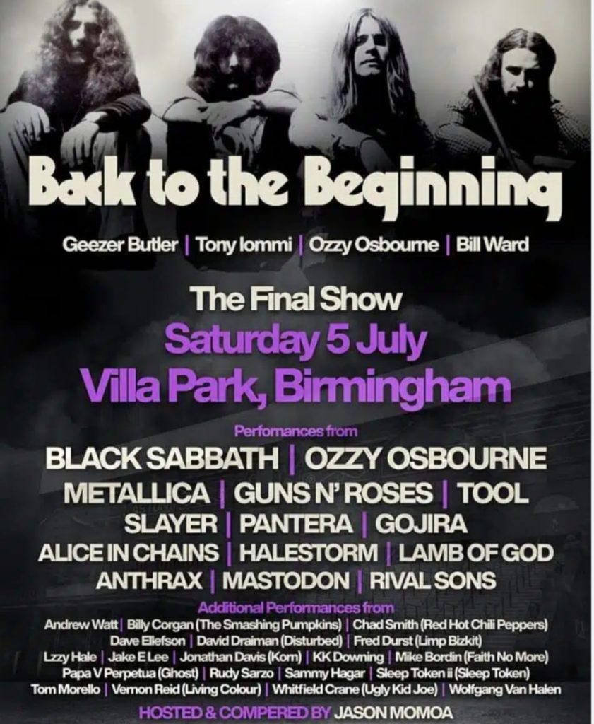 Black Sabbath " Back to the Begining"